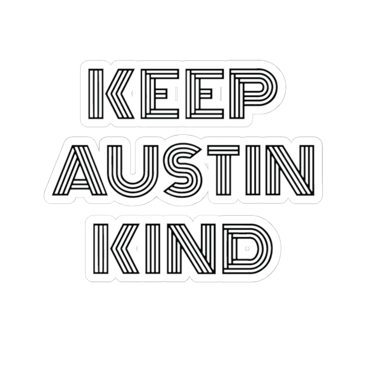 Classic Austin Laptop Decal